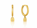 Ania Haie Ohrhänger Padlock Huggie Gold